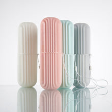 Load image into Gallery viewer, 1pc Simple Travel Washing Cup Portable Toothbrush Storage Box Multifunctional Brushing Cup