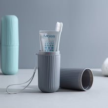 Load image into Gallery viewer, 1pc Simple Travel Washing Cup Portable Toothbrush Storage Box Multifunctional Brushing Cup