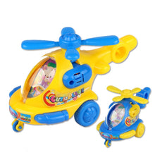 Load image into Gallery viewer, 3 PCS Children Handle Plane Q Version Aviation Helicopter Model
