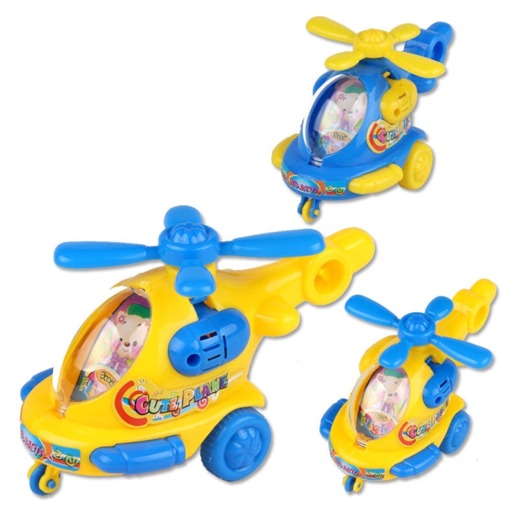 3 PCS Children Handle Plane Q Version Aviation Helicopter Model