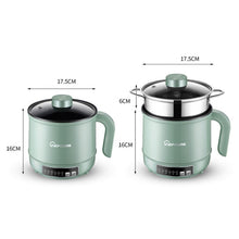 Load image into Gallery viewer, Multi-Function Electric-Cooker Mini Dormitory Student Cooking Rice Stir Frying Non-Stick Pot, 110V US Plug, White Manual Single Pot, White Manual Style with Steaming Grid, White Smart Single Pot, White Smart With Steaming Grid, Green Manual Single Pot ...