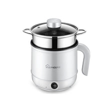 Load image into Gallery viewer, Multi-Function Electric-Cooker Mini Dormitory Student Cooking Rice Stir Frying Non-Stick Pot, 110V US Plug, White Manual Single Pot, White Manual Style with Steaming Grid, White Smart Single Pot, White Smart With Steaming Grid, Green Manual Single Pot ...