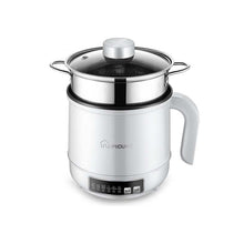 Load image into Gallery viewer, Multi-Function Electric-Cooker Mini Dormitory Student Cooking Rice Stir Frying Non-Stick Pot, 110V US Plug, White Manual Single Pot, White Manual Style with Steaming Grid, White Smart Single Pot, White Smart With Steaming Grid, Green Manual Single Pot ...