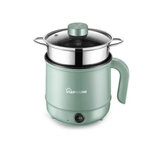 Load image into Gallery viewer, Multi-Function Electric-Cooker Mini Dormitory Student Cooking Rice Stir Frying Non-Stick Pot, 110V US Plug, White Manual Single Pot, White Manual Style with Steaming Grid, White Smart Single Pot, White Smart With Steaming Grid, Green Manual Single Pot ...