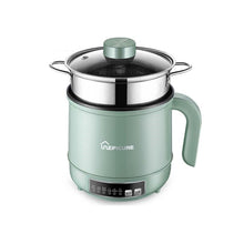 Load image into Gallery viewer, Multi-Function Electric-Cooker Mini Dormitory Student Cooking Rice Stir Frying Non-Stick Pot, 110V US Plug, White Manual Single Pot, White Manual Style with Steaming Grid, White Smart Single Pot, White Smart With Steaming Grid, Green Manual Single Pot ...