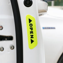 Load image into Gallery viewer, OPEN Reflective Tape Warning Mark Bicycle Accessories Car Door Stickers, Yellow, White, Red, Blue