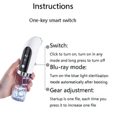 Load image into Gallery viewer, Small Bubble Home Beauty Equipment Multifunctional Electric Blackhead Suction Instrument Facial Pore Cleaner, FY-SX-128A