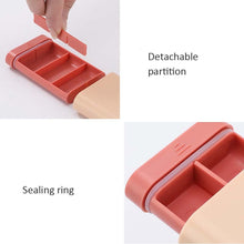 Load image into Gallery viewer, 3 PCS Portable Sealed Pill Storage Box Divided Into Compartments Portable Mini Pill Box, Blue, Green, Gray, Pink