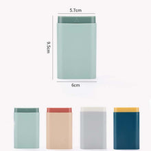 Load image into Gallery viewer, 3 PCS Portable Sealed Pill Storage Box Divided Into Compartments Portable Mini Pill Box, Blue, Green, Gray, Pink