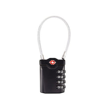 Load image into Gallery viewer, Zinc Alloy Red Dot Luggage Small Padlock Small Mini Code Lock, Black, Silver