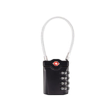 Load image into Gallery viewer, Zinc Alloy Red Dot Luggage Small Padlock Small Mini Code Lock, Black, Silver