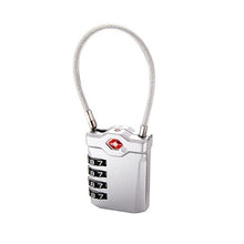 Load image into Gallery viewer, Zinc Alloy Red Dot Luggage Small Padlock Small Mini Code Lock, Black, Silver