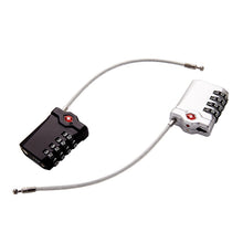 Load image into Gallery viewer, Zinc Alloy Red Dot Luggage Small Padlock Small Mini Code Lock, Black, Silver