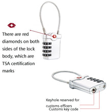 Load image into Gallery viewer, Zinc Alloy Red Dot Luggage Small Padlock Small Mini Code Lock, Black, Silver