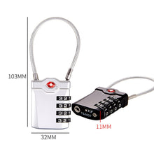 Load image into Gallery viewer, Zinc Alloy Red Dot Luggage Small Padlock Small Mini Code Lock, Black, Silver