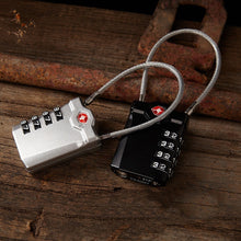 Load image into Gallery viewer, Zinc Alloy Red Dot Luggage Small Padlock Small Mini Code Lock, Black, Silver