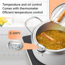 Load image into Gallery viewer, Fryer Pot Household Non-Stick Pan Temperature Control Mini Frying Pot, 24cm, 20cm