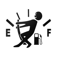 Load image into Gallery viewer, 10 Pcs Funny Car Sticker Pull Fuel Tank Pointer To Full Hellaflush Reflective Vinyl Car Sticker Decal, Male Black