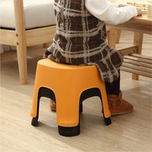 Load image into Gallery viewer, Household Bathroom Row Stools Plastic Stools Thickened Low Stools Square Stools Small Benches, Maple Yellow Children, Retro Red Children, Light Green Children, Black Children, Light Green Adult, Pink Adult, Retro Red Adult, Maple Yellow Adult          ...