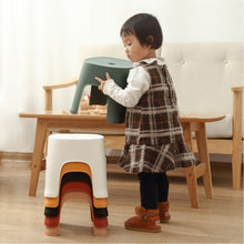 Load image into Gallery viewer, Household Bathroom Row Stools Plastic Stools Thickened Low Stools Square Stools Small Benches, Maple Yellow Children, Retro Red Children, Light Green Children, Black Children, Light Green Adult, Pink Adult, Retro Red Adult, Maple Yellow Adult          ...