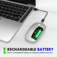 Load image into Gallery viewer, Inphic PM1 Office Mute Wireless Laptop Mouse, Matte, Battery Display, Bluetooth