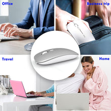 Load image into Gallery viewer, Inphic PM1 Office Mute Wireless Laptop Mouse, Matte, Battery Display, Bluetooth