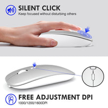Load image into Gallery viewer, Inphic PM1 Office Mute Wireless Laptop Mouse, Matte, Battery Display, Bluetooth