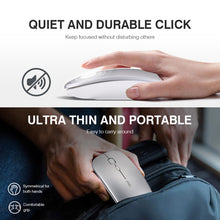 Load image into Gallery viewer, Inphic PM1 Office Mute Wireless Laptop Mouse, Matte, Battery Display, Bluetooth