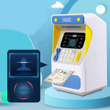 Load image into Gallery viewer, Simulation Face Recognition ATM Cash Deposit Box Simulation Password Automatic Rolling Money Safe Deposit Box, Orange (Battery Version), Blue (Battery Version), Orange (Charging Version), Blue (Charging Version)