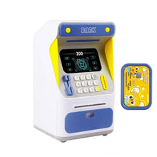 Load image into Gallery viewer, Simulation Face Recognition ATM Cash Deposit Box Simulation Password Automatic Rolling Money Safe Deposit Box, Orange (Battery Version), Blue (Battery Version), Orange (Charging Version), Blue (Charging Version)