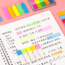Load image into Gallery viewer, 5pcs Fluorescent Transparent Small Sticker Note Indicator Label Index Sticker, 7660 (One Box), 7661 (One Pack), 7662 (One Pack), 7663 (One Pack), 7664 (One Pack), 7665 (One Pack)