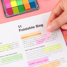 Load image into Gallery viewer, 5pcs Fluorescent Transparent Small Sticker Note Indicator Label Index Sticker, 7660 (One Box), 7661 (One Pack), 7662 (One Pack), 7663 (One Pack), 7664 (One Pack), 7665 (One Pack)