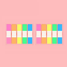 Load image into Gallery viewer, 5pcs Fluorescent Transparent Small Sticker Note Indicator Label Index Sticker, 7660 (One Box), 7661 (One Pack), 7662 (One Pack), 7663 (One Pack), 7664 (One Pack), 7665 (One Pack)