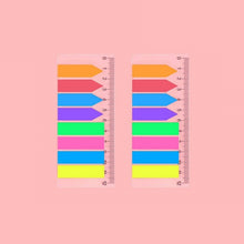 Load image into Gallery viewer, 5pcs Fluorescent Transparent Small Sticker Note Indicator Label Index Sticker, 7660 (One Box), 7661 (One Pack), 7662 (One Pack), 7663 (One Pack), 7664 (One Pack), 7665 (One Pack)