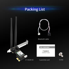 Load image into Gallery viewer, CF-AX200 SE 3000Mbps PCI-E Dual Band Frequency Bluetooth Wireless Network Card