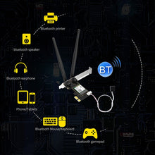 Load image into Gallery viewer, CF-AX200 SE 3000Mbps PCI-E Dual Band Frequency Bluetooth Wireless Network Card