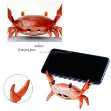 Load image into Gallery viewer, Weightlifting Crab Mobile Phone Stand Desktop Bluetooth Speaker Pen Holder Eye Stand Lazy Mobile Phone Stand