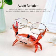 Load image into Gallery viewer, Weightlifting Crab Mobile Phone Stand Desktop Bluetooth Speaker Pen Holder Eye Stand Lazy Mobile Phone Stand