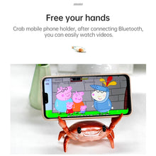 Load image into Gallery viewer, Weightlifting Crab Mobile Phone Stand Desktop Bluetooth Speaker Pen Holder Eye Stand Lazy Mobile Phone Stand