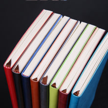 Load image into Gallery viewer, Notebook Student Notepad Diary Book Business Record Book PU Notebook, A5 Plain Weave Blue, A5 Plain Weave Cockscomb Red, A5 Plain Charred Tea Brown, A5 Plain Weave Black, A5 Plain Weave Bitter Tea Red, A5 Plain Weave Nile Blue, A5 Plain Weave Horn Gray...