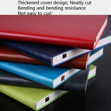 Load image into Gallery viewer, Notebook Student Notepad Diary Book Business Record Book PU Notebook, A5 Plain Weave Blue, A5 Plain Weave Cockscomb Red, A5 Plain Charred Tea Brown, A5 Plain Weave Black, A5 Plain Weave Bitter Tea Red, A5 Plain Weave Nile Blue, A5 Plain Weave Horn Gray...