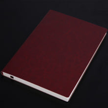 Load image into Gallery viewer, Notebook Student Notepad Diary Book Business Record Book PU Notebook, A5 Plain Weave Blue, A5 Plain Weave Cockscomb Red, A5 Plain Charred Tea Brown, A5 Plain Weave Black, A5 Plain Weave Bitter Tea Red, A5 Plain Weave Nile Blue, A5 Plain Weave Horn Gray...