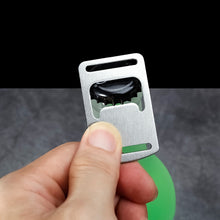 Load image into Gallery viewer, 20 PCS Ribbon Bottle Opener Stainless Steel Card Bottle Opener Outdoor Backpack Webbing Buckle Lanyard Bottle Opener, 20 PCS Card