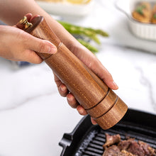 Load image into Gallery viewer, Wood Pepper Grinder Kitchen Household Manual Solid Pepper Powder Black Pepper Mill Grinder Bottle Seasoning Jar, Style 3, 5 inch, Style 3, 8 inch
