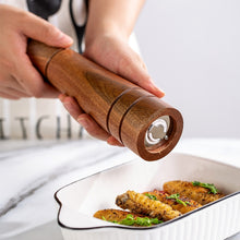 Load image into Gallery viewer, Wood Pepper Grinder Kitchen Household Manual Solid Pepper Powder Black Pepper Mill Grinder Bottle Seasoning Jar, Style 3, 5 inch, Style 3, 8 inch