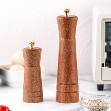 Load image into Gallery viewer, Wood Pepper Grinder Kitchen Household Manual Solid Pepper Powder Black Pepper Mill Grinder Bottle Seasoning Jar, Style 3, 5 inch, Style 3, 8 inch