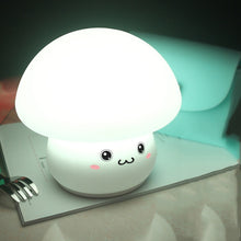 Load image into Gallery viewer, Silicone Colorful Mushroom Night Light Bedside Sleeping Table Lamp, 0.8W