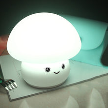 Load image into Gallery viewer, Silicone Colorful Mushroom Night Light Bedside Sleeping Table Lamp, 0.8W