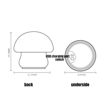 Load image into Gallery viewer, Silicone Colorful Mushroom Night Light Bedside Sleeping Table Lamp, 0.8W