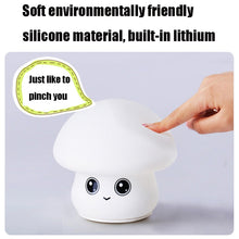 Load image into Gallery viewer, Silicone Colorful Mushroom Night Light Bedside Sleeping Table Lamp, 0.8W